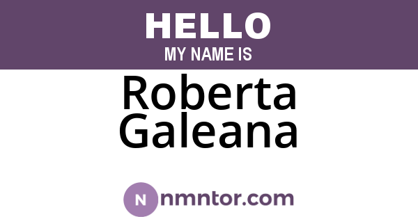 Roberta Galeana