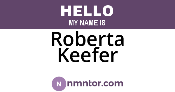 Roberta Keefer