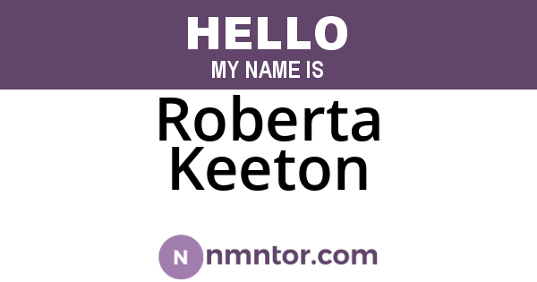 Roberta Keeton