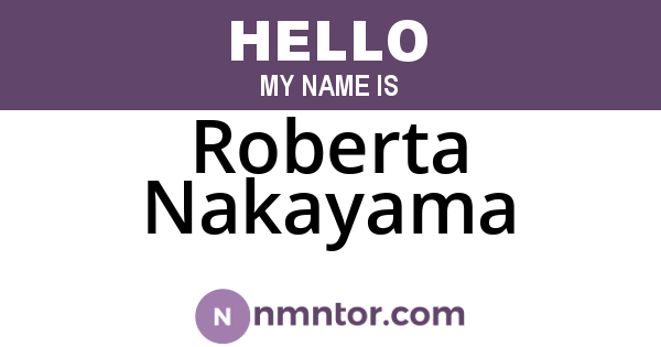 Roberta Nakayama