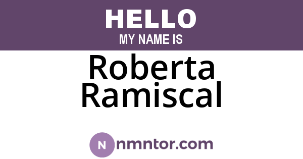 Roberta Ramiscal
