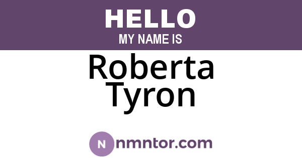 Roberta Tyron
