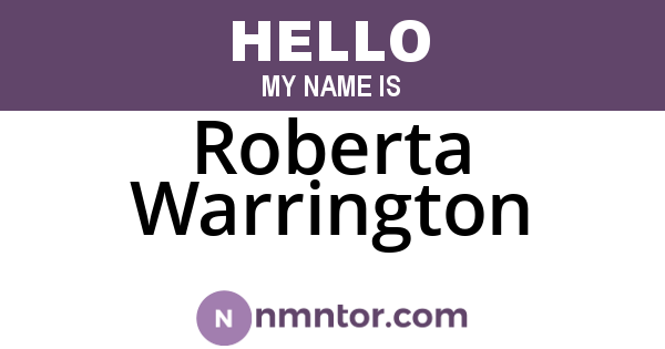 Roberta Warrington