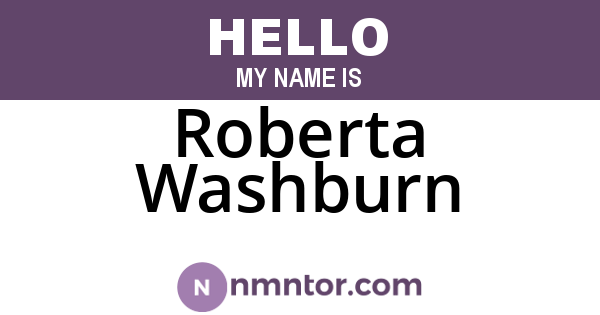 Roberta Washburn