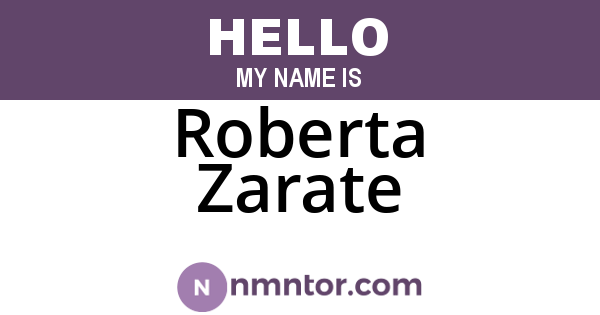 Roberta Zarate