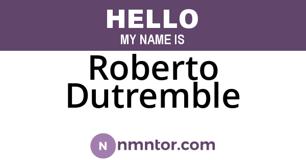 Roberto Dutremble