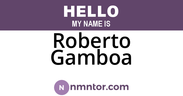Roberto Gamboa