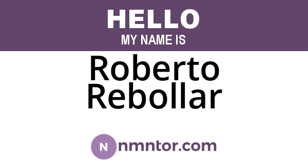 Roberto Rebollar