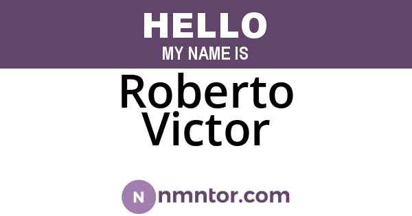 Roberto Victor