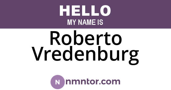 Roberto Vredenburg