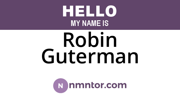 Robin Guterman