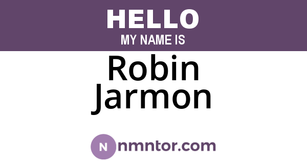 Robin Jarmon
