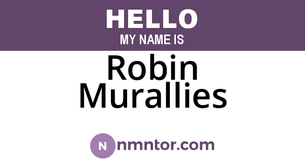 Robin Murallies