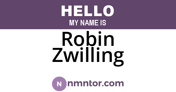 Robin Zwilling