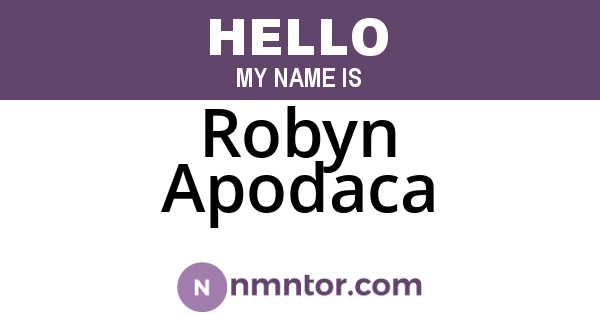 Robyn Apodaca