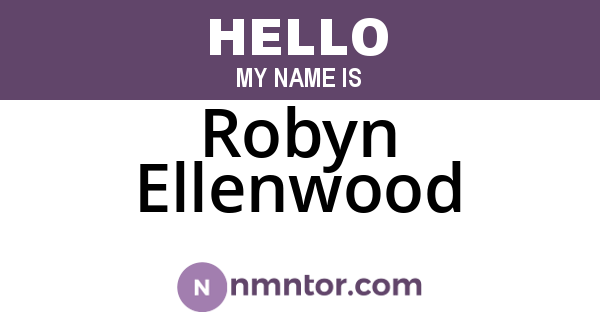 Robyn Ellenwood