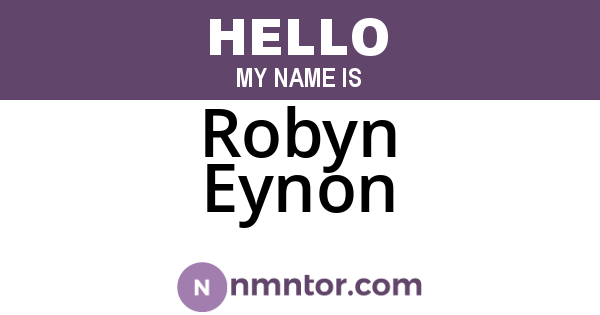 Robyn Eynon