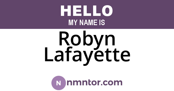 Robyn Lafayette