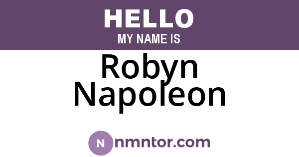 Robyn Napoleon