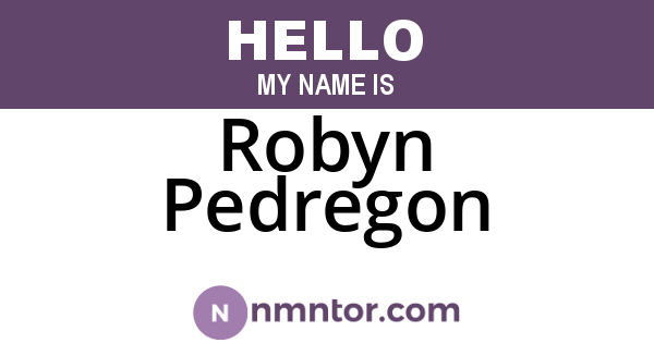 Robyn Pedregon