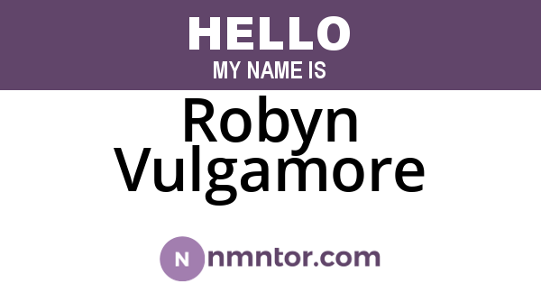 Robyn Vulgamore