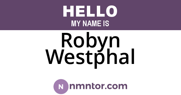 Robyn Westphal