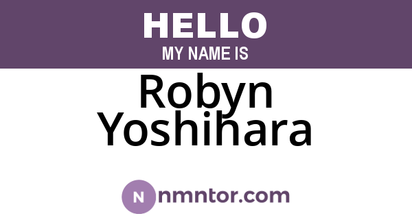 Robyn Yoshihara