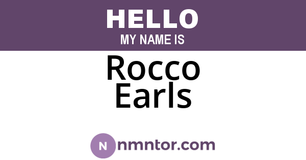 Rocco Earls