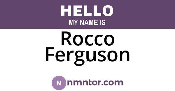 Rocco Ferguson