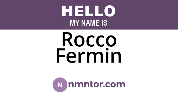 Rocco Fermin