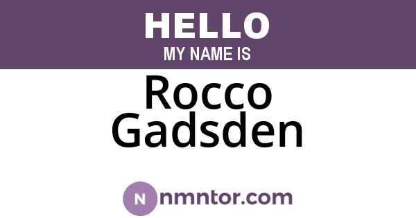 Rocco Gadsden