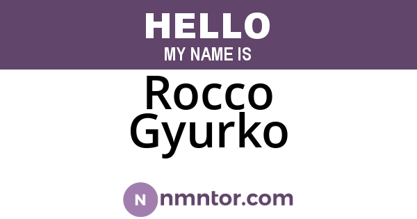 Rocco Gyurko