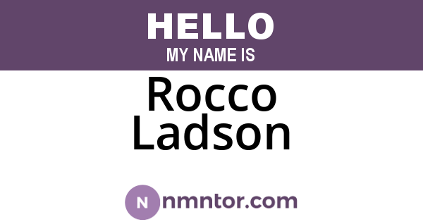 Rocco Ladson