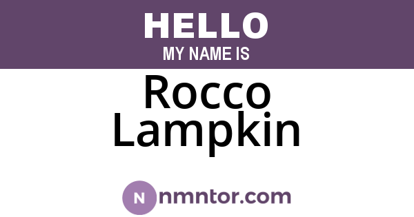 Rocco Lampkin