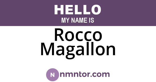 Rocco Magallon