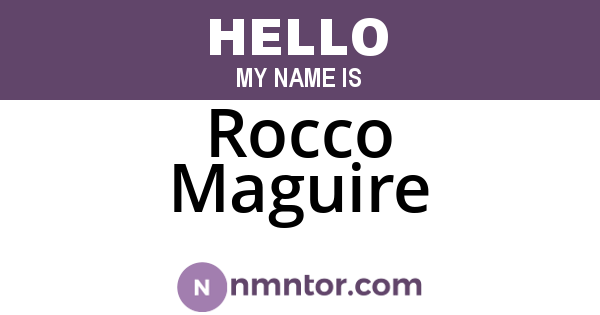 Rocco Maguire