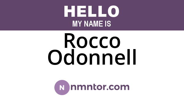 Rocco Odonnell