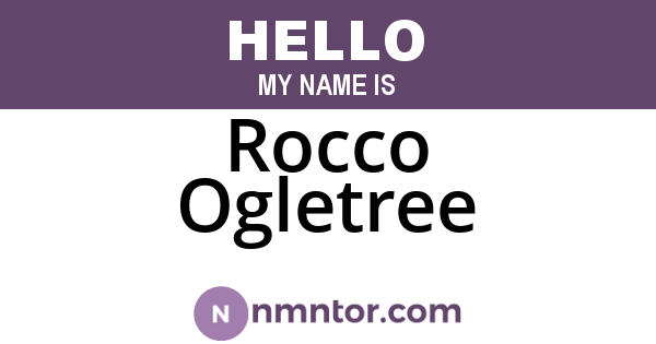 Rocco Ogletree