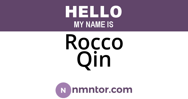 Rocco Qin