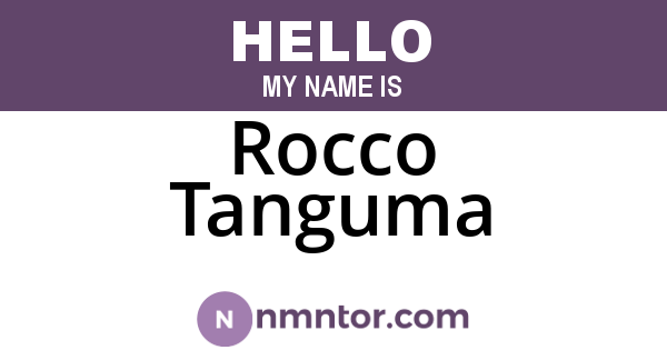 Rocco Tanguma
