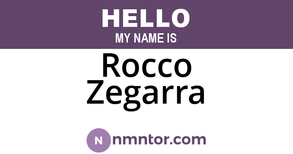 Rocco Zegarra