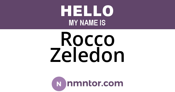 Rocco Zeledon