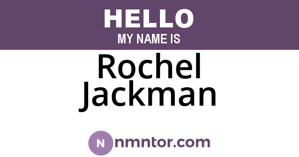 Rochel Jackman