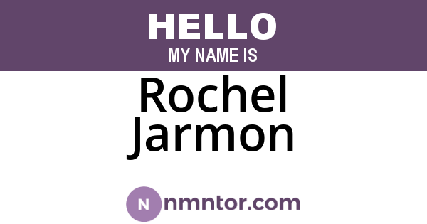 Rochel Jarmon