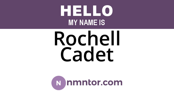 Rochell Cadet