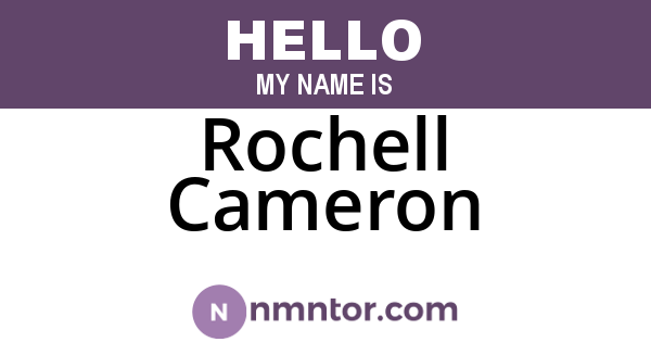 Rochell Cameron