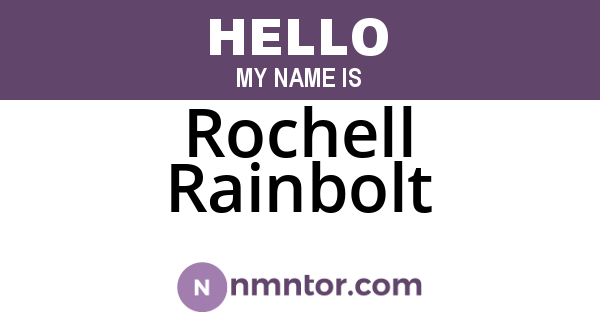 Rochell Rainbolt