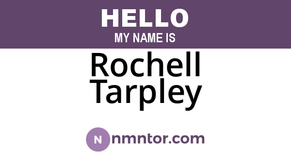Rochell Tarpley