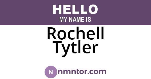Rochell Tytler