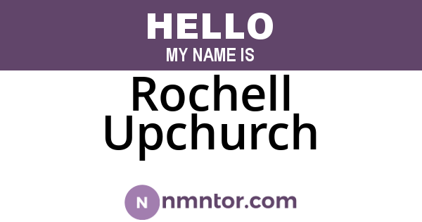 Rochell Upchurch